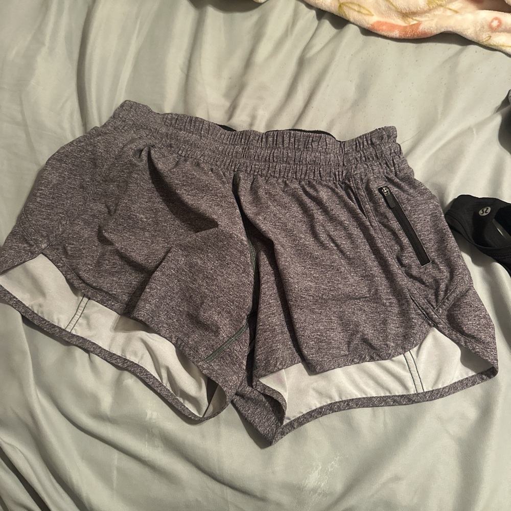 lululemon athletica Heathered Gray Women's Athletic Shorts